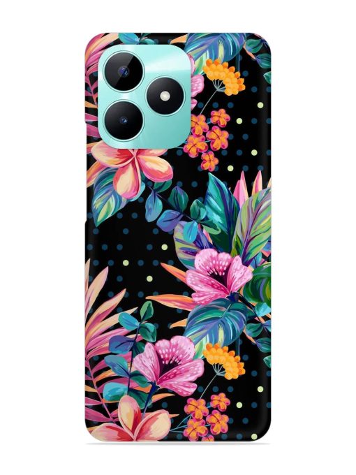 Seamless Floral Pattern Snap Case for Realme C51 Zapvi