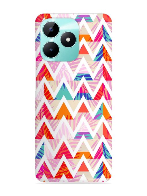 Abstract Triangle Background Snap Case for Realme C51 Zapvi