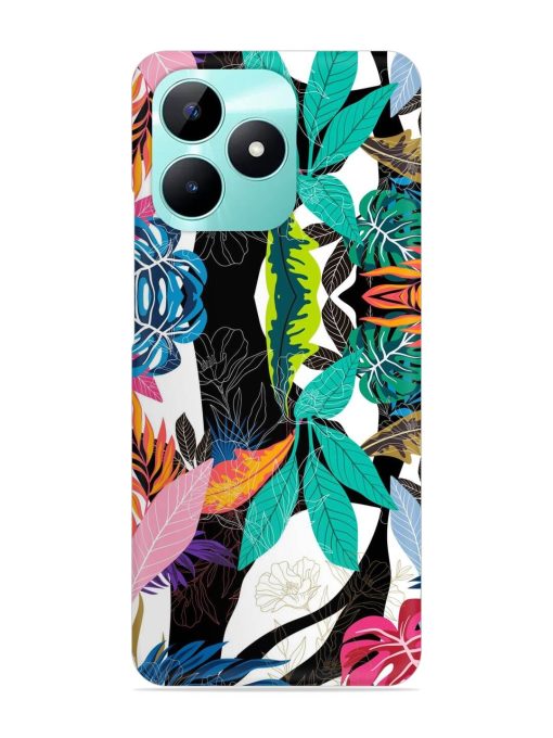 Floral Pattern Bright Snap Case for Realme C51 Zapvi