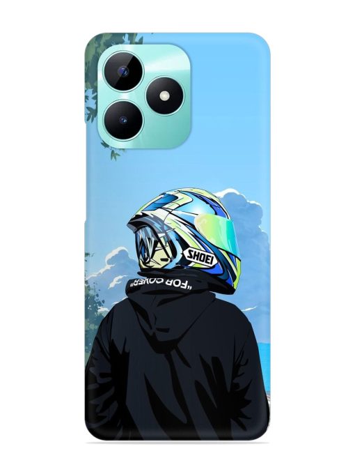 Rider With Helmet Snap Case for Realme C51