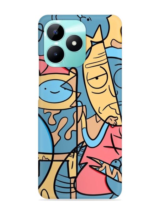 Silly Face Doodle Snap Case for Realme C51