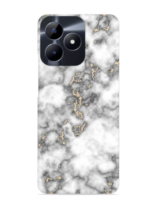 Gray And Gold Marble Snap Case for Realme C53