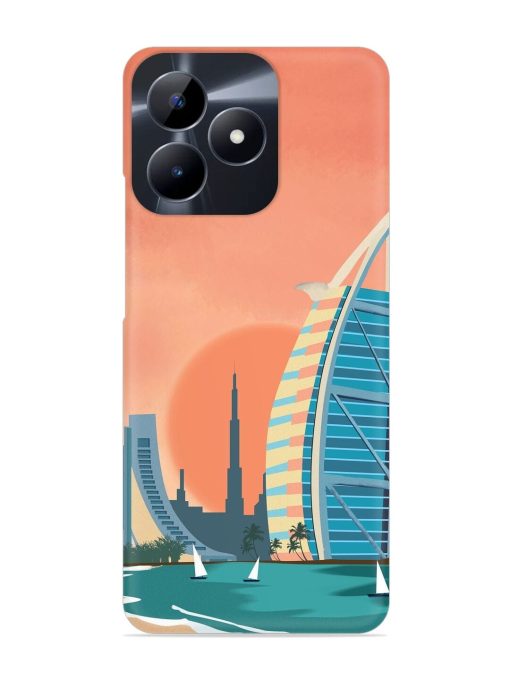 Dubai Architectural Scenery Snap Case for Realme C53 Zapvi