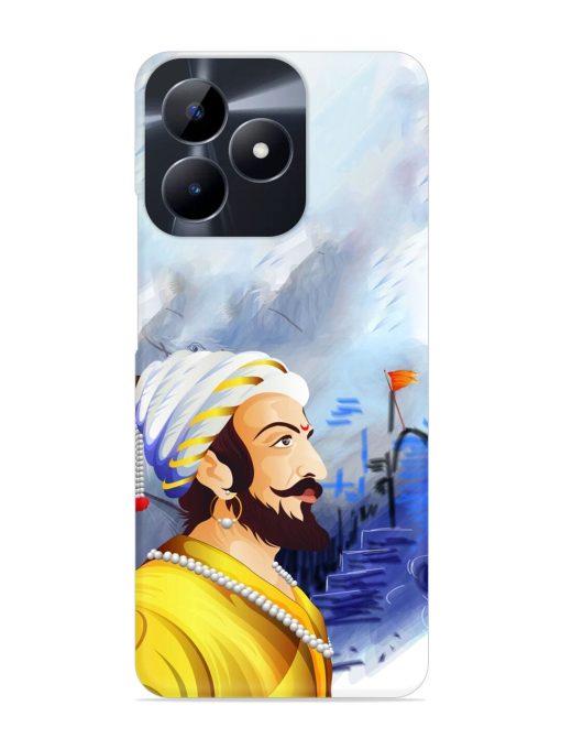 Shivaji Maharaj Color Paint Art Snap Case for Realme C53 Zapvi