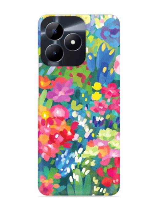 Watercolor Flower Art Snap Case for Realme C53 Zapvi