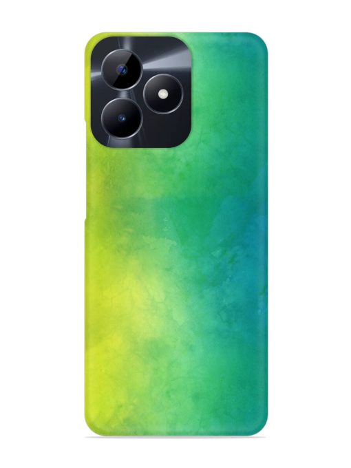 Yellow Green Gradient Snap Case for Realme C53 Zapvi