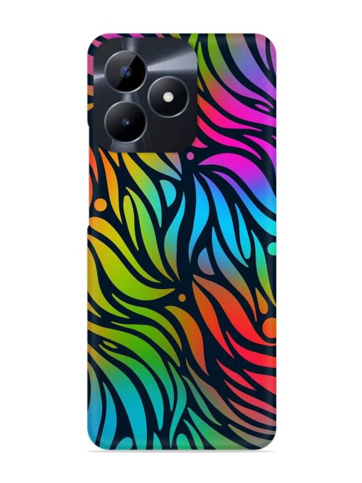 Abstract Leaf Design Snap Case for Realme C53 Zapvi