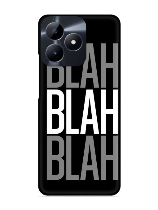 Blah Blah Blah Wallpaper Snap Case for Realme C53