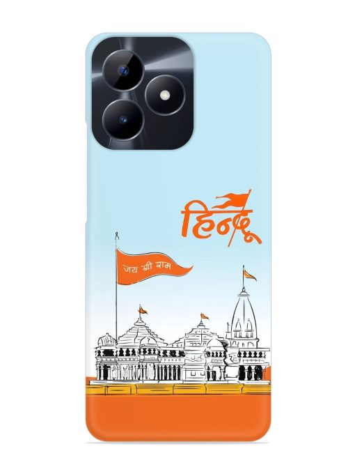 Ram Mandir Hindu Snap Case for Realme C53 Zapvi