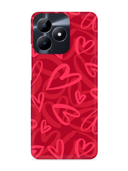 Seamless Romantic Pattern Snap Case for Realme C53