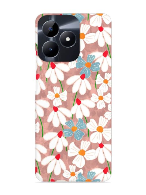 Abstract Petal Flowers Snap Case for Realme C53 Zapvi