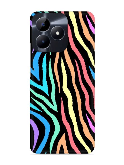 Colorful Abstract Zebra Snap Case for Realme C53