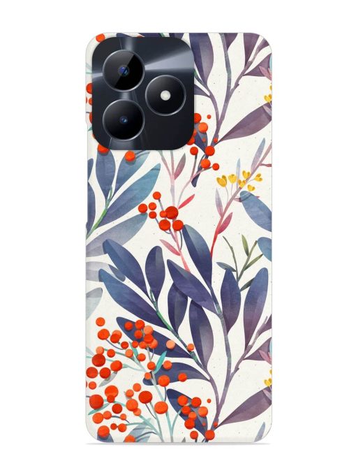 Seamless Floral Pattern Snap Case for Realme C53 Zapvi