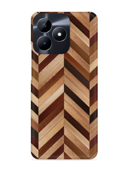 Seamless Wood Parquet Snap Case for Realme C53 Zapvi