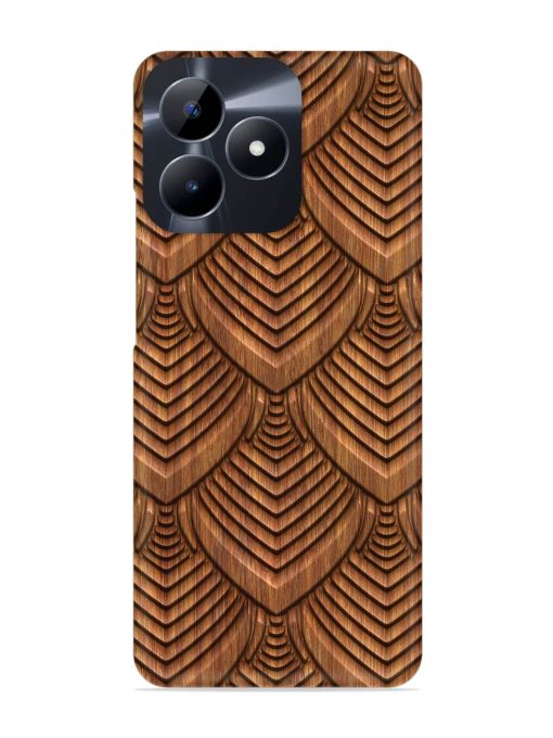 Carved Pattern On Snap Case for Realme C53 Zapvi