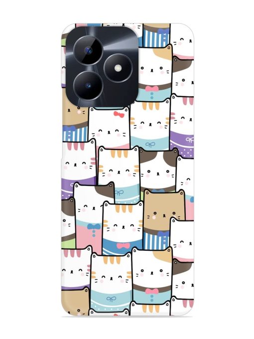 Cute Adorable Cat Snap Case for Realme C53