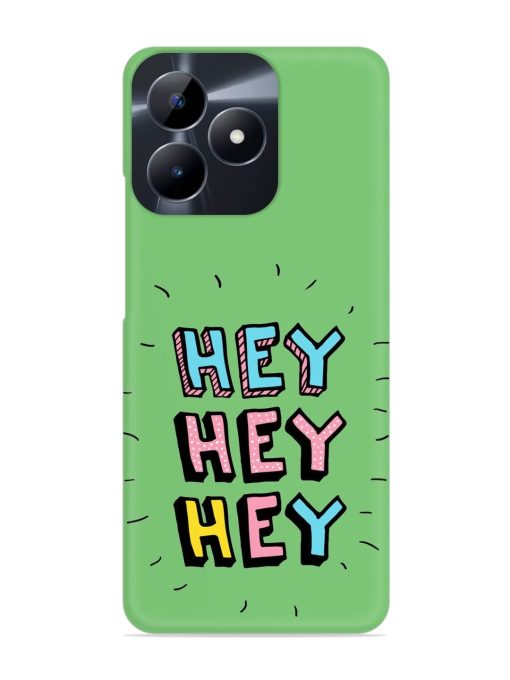 Hey Vector Cartoon Snap Case for Realme C53 Zapvi