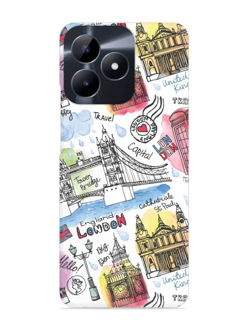 Vector London Landmark Snap Case for Realme C53 Zapvi