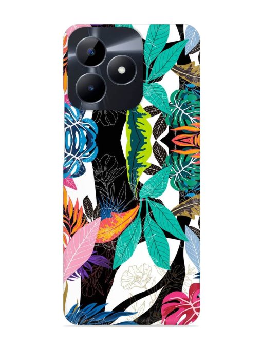 Floral Pattern Bright Snap Case for Realme C53 Zapvi