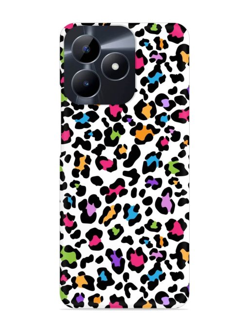 Seamless Leopard Pattern Snap Case for Realme C53 Zapvi