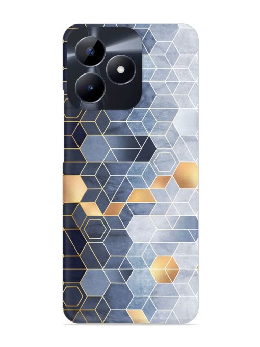 Geometric Abstraction Hexagons Snap Case for Realme C53 Zapvi