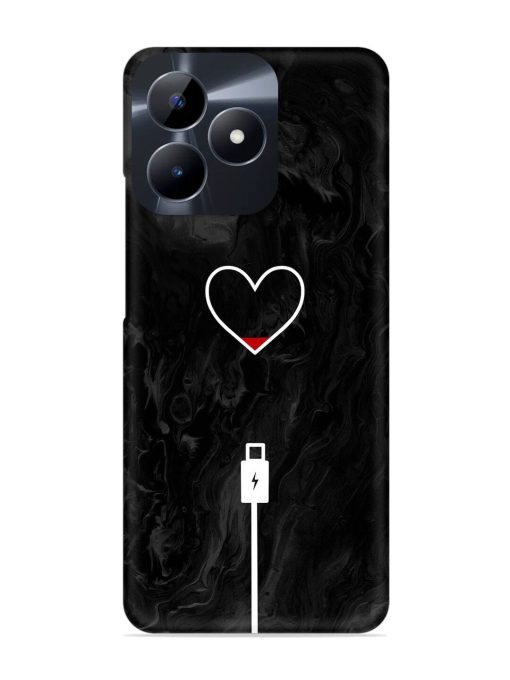 Heart Charging Vector Snap Case for Realme C53 Zapvi