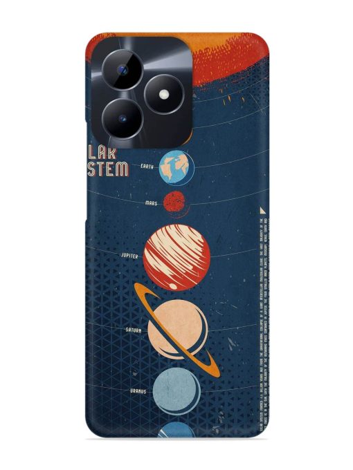 Solar System Vector Snap Case for Realme C53 Zapvi