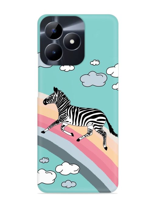 Running Zebra Snap Case for Realme C53 Zapvi