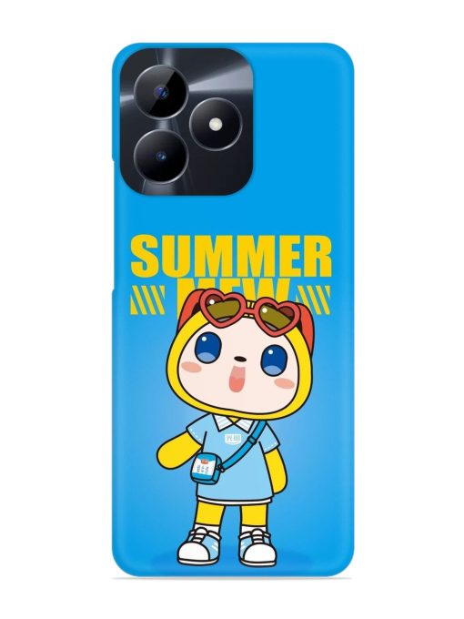 Summer Mew Cartoon Snap Case for Realme C53 Zapvi