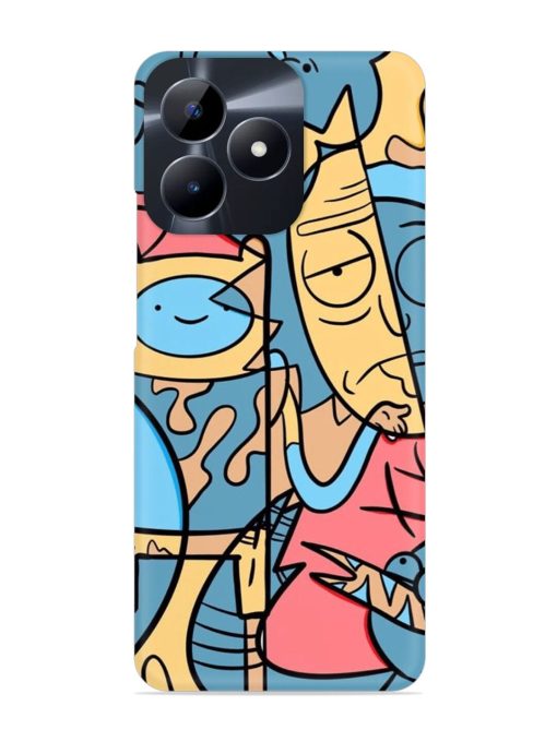 Silly Face Doodle Snap Case for Realme C53 Zapvi