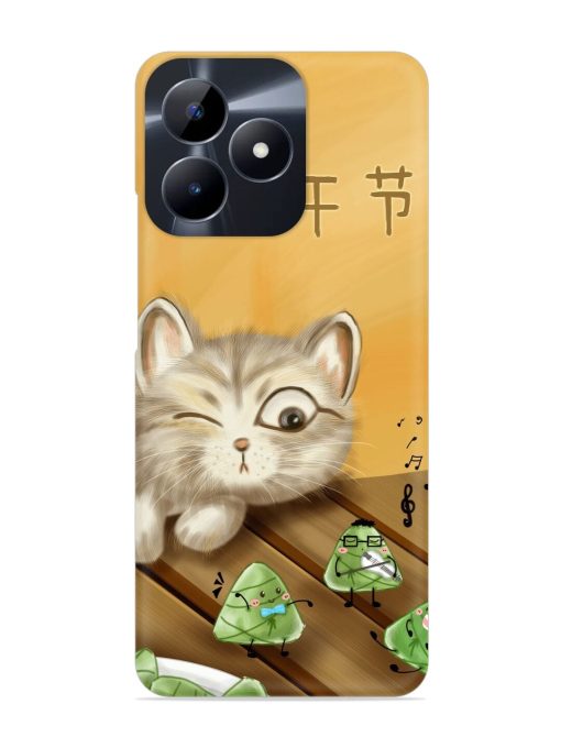 Cat Scorpion Dancing Snap Case for Realme C53 Zapvi