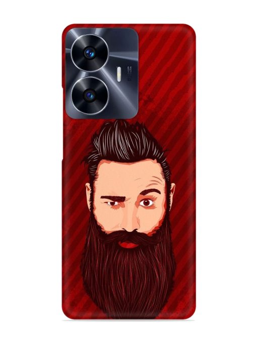 Beardo Man Snap Case for Realme C55 Zapvi