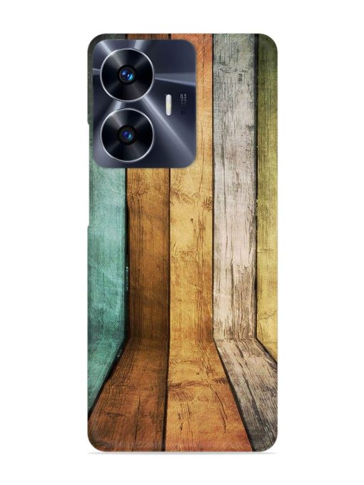 Wooden Realistic Art Snap Case for Realme C55 Zapvi