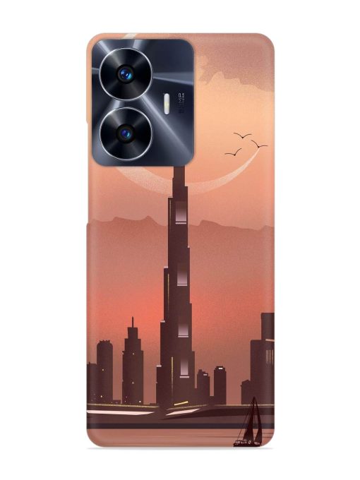 Landmark Burj Khalifa Snap Case for Realme C55 Zapvi