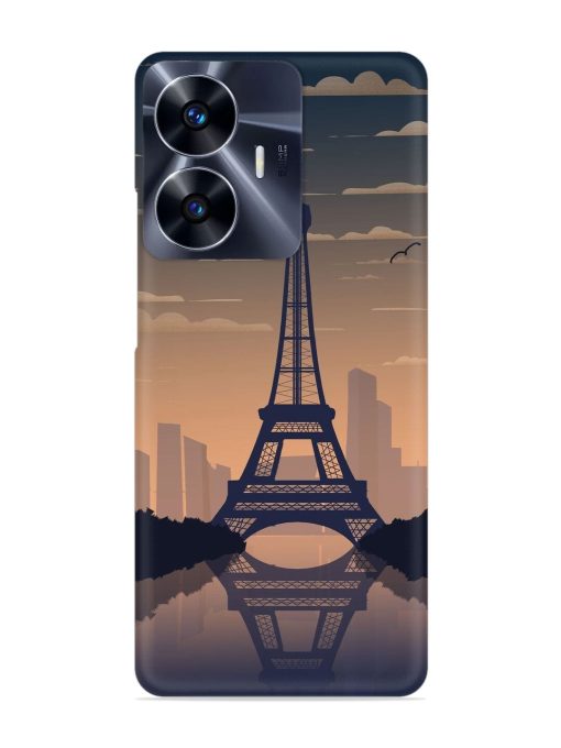 France Paris Eiffel Tower Gradient Snap Case for Realme C55 Zapvi