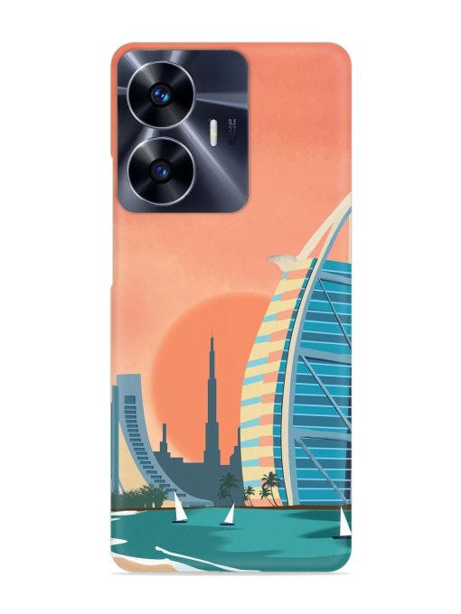 Dubai Architectural Scenery Snap Case for Realme C55 Zapvi