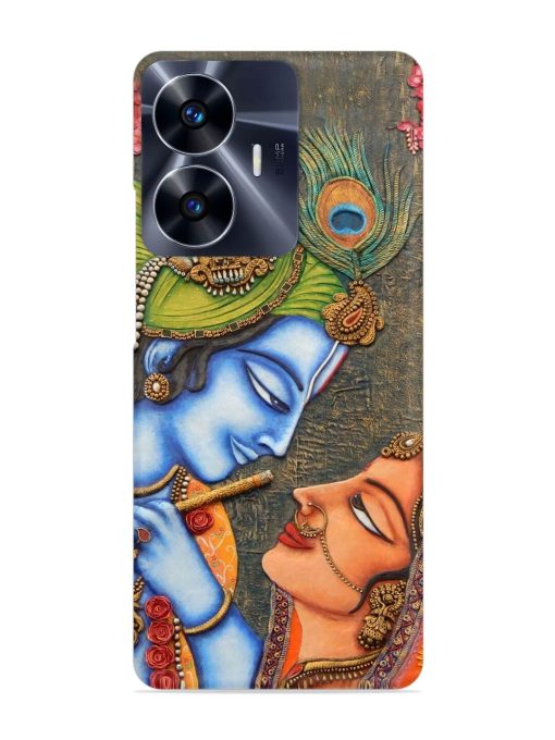 Lord Radha Krishna Flute Art Snap Case for Realme C55 Zapvi