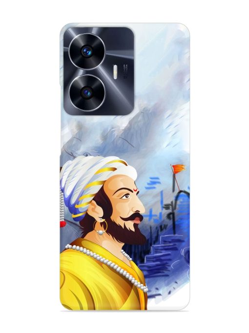 Shivaji Maharaj Color Paint Art Snap Case for Realme C55 Zapvi