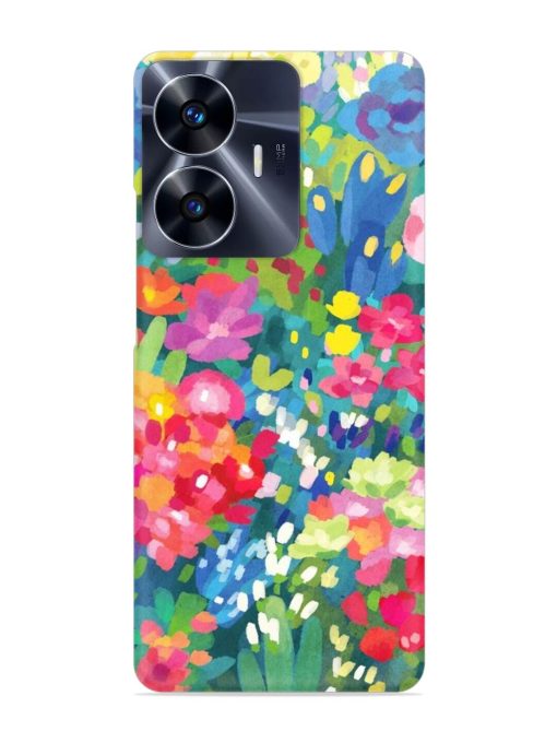 Watercolor Flower Art Snap Case for Realme C55