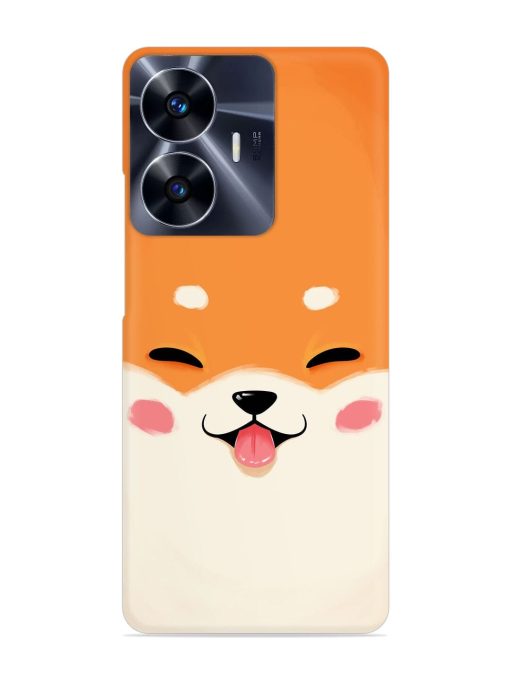 Happy Cat Art Snap Case for Realme C55 Zapvi