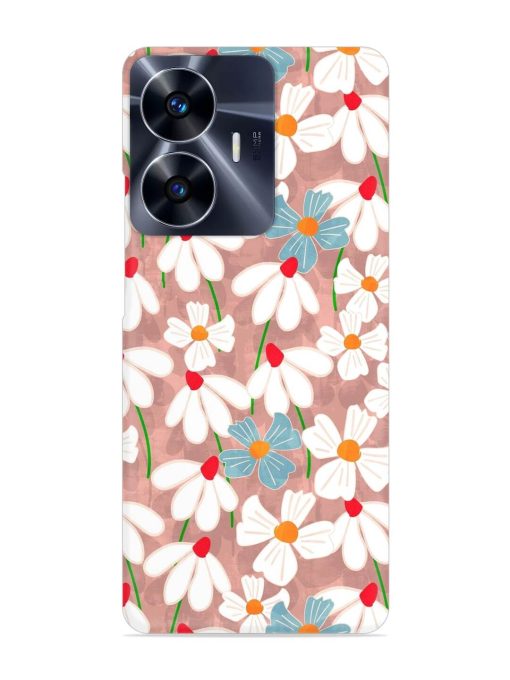 Abstract Petal Flowers Snap Case for Realme C55 Zapvi