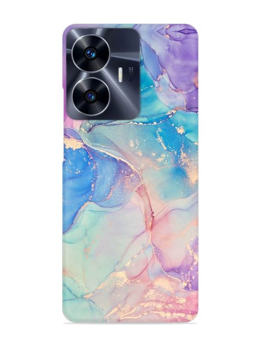 Alcohol Ink Colors Snap Case for Realme C55 Zapvi