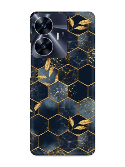 Marble Hexagon Seamless Snap Case for Realme C55 Zapvi