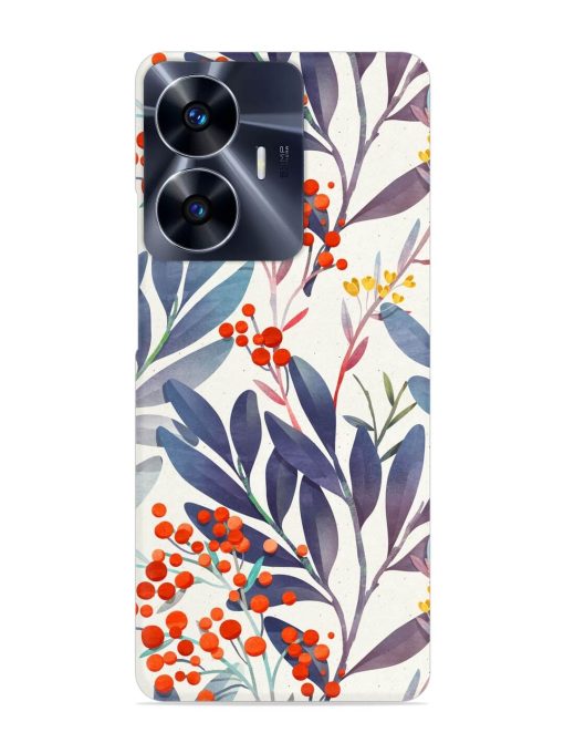 Seamless Floral Pattern Snap Case for Realme C55 Zapvi