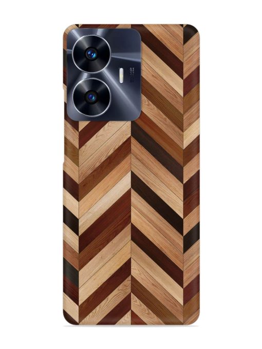 Seamless Wood Parquet Snap Case for Realme C55 Zapvi