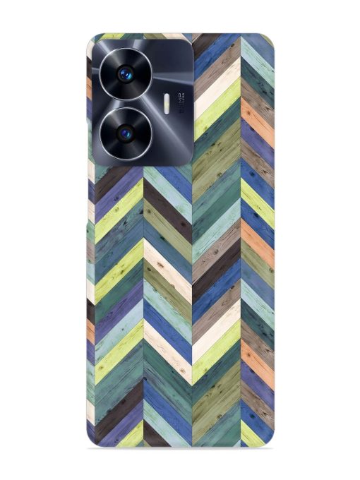 Chevron Random Color Snap Case for Realme C55 Zapvi