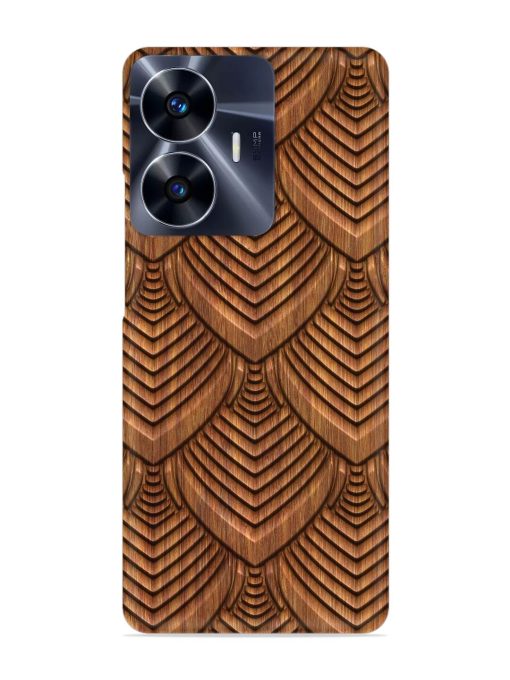 Carved Pattern On Snap Case for Realme C55