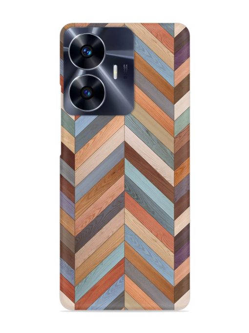 Seamless Wood Parquet Snap Case for Realme C55 Zapvi