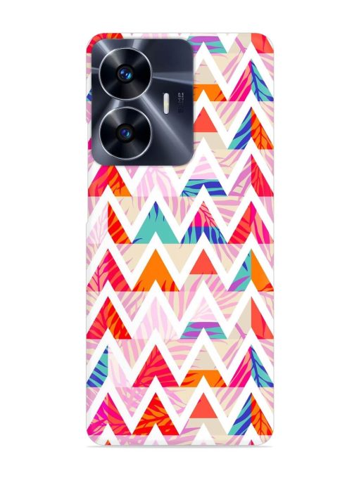 Abstract Triangle Background Snap Case for Realme C55 Zapvi