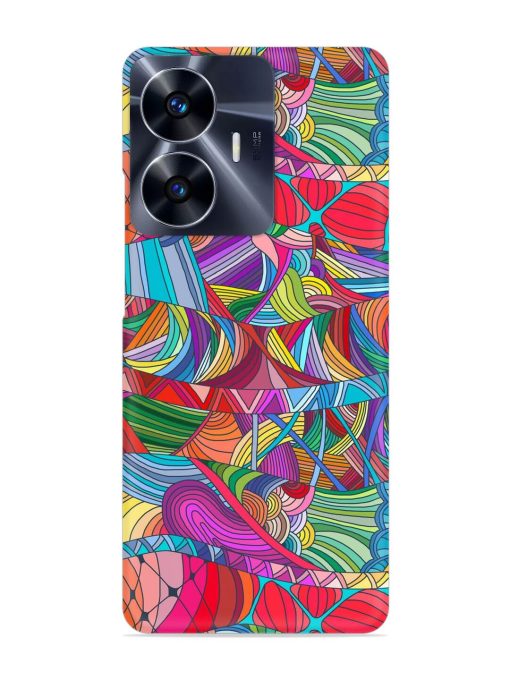 Seamless Patterns Hand Drawn Snap Case for Realme C55 Zapvi